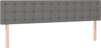 vidaXL Hoofdbord Stof Donkergrijs 160x5x78/88 cm