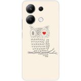 Xiaomi I Love Owls Siliconen hoesje compatibel met Xiaomi Redmi Note 13 4G