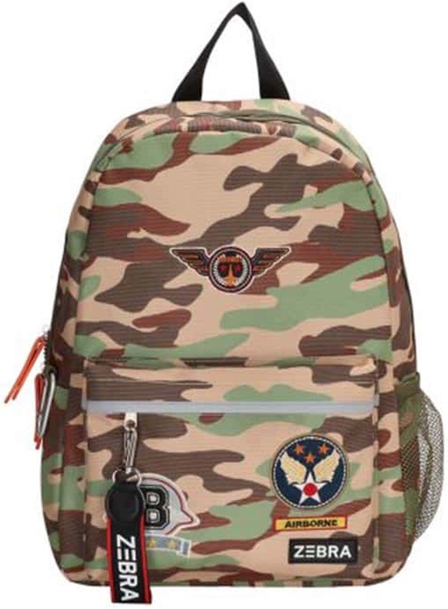 Zebra Trends School Backpack Green Camo