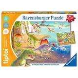 Ravensburger tiptoi® Puzzle für kleine Entdecker: Dinosaurier - 2x12 Teile