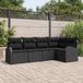 Maison Exclusive - Set kussens met kussenhoes, noir, polyester