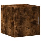 vidaXL Wandkast, gerookt eikenfineer, 40x42,5x40 cm, houtvezelplaat