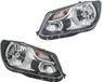 HELLA Jeu de phares principaux gauche/droite 12 V H4 PY21W P21W FF pour VW CADDY