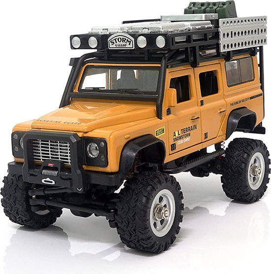 AMEWI 22567 D90X28 Metal Scale Crawler 4WD 1:28 RTR geel