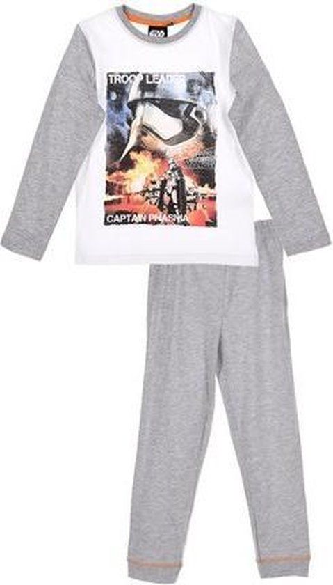 Star Wars pyjama grijs - Mannen - Lange mouw - 100% katoen - Maat 4 jaar