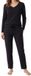 Schiesser Dames pyjama Mix & Relax zwart
