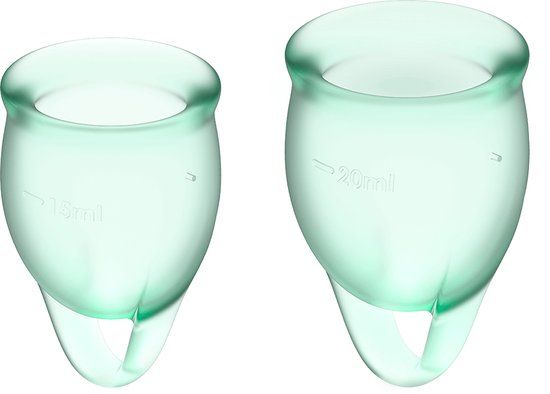 Satisfyer 'Feel Confident - Set van 2 Menstruatiecups', 15 & 20 ml