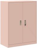 vidaXL Opbergkast Roze Staal 80 x 40 x 105 cm
