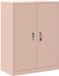 vidaXL Opbergkast Roze Staal 80 x 40 x 105 cm