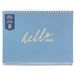 Busy B Wekelijkse bureaukalender 2025 - januari - december blauw 2025 kalender met ingebouwde standaard en flip-top binding - 5 schema's werkkalender voor kantoor of thuis - planner voor
