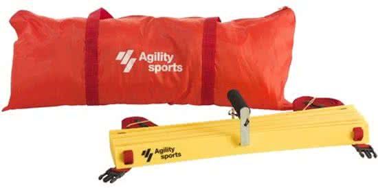 Agility Sports Loopladder 4 meter - Trainingsladder - Speedladder - Agility Ladder- Speedfootladder - Rood-Geel