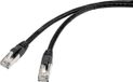 Renkforce RF-4538200 RJ45 Netwerkkabel, patchkabel CAT 6A S/FTP 15.00 m Zwart