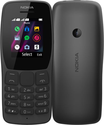 Nokia 110 - Feature Phone - Dual SIM - Black