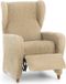 ECOMMERC3 1-zits fauteuilhoes, universeel en veelzijdig - fauteuilhoes in beige, stof