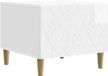 vidaXL Table basse Blanc laqué 50 x 49 x 40 cm Bois transformé