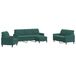 Maison Exclusive - Ensemble de canapés 4 pièces avec coussins, velours vert foncé