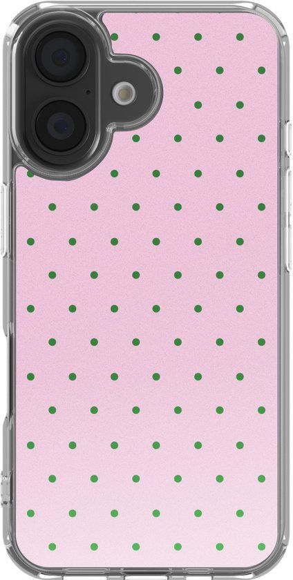 imoshion Hoesje - Geschikt voor Apple iPhone 16 - Design hoesje - Happy Dots