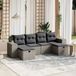 Maison Exclusive - Salon de jardin 6 pièces avec coussins, gris, rotin synthétique