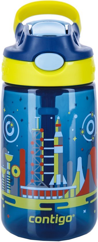 Contigo Gizmo Flip - Drinkbeker kinderen - AUTOSPOUT - 420ml - Nautical W Space blauw