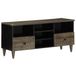 vidaXL meuble TV 100x33x46 cm bois de manguier massif noir