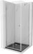 Mexen Lima cabine de douche pliable 90 x 90 cm, transparent, chrome + receveur de douche plat, noir