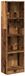 vidaXL Bibliothèque 40x24x143 cm bois d'ingénierie couleur bois vieilli
