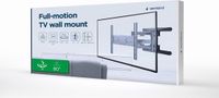 Gembird Volledig Beweegbare TV-Muurbeugel voor 40–80 Inch Schermen, Dubbele Arm, Uitschuifbaar, VESA tot 600×400, Draagvermogen 50 kg, Zwart