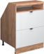 Vicco Rion meuble pour mur incliné – 60 x 81.6 cm avec 2 tiroirs, corps de meuble 60 cm de profondeur Blanc ondulé