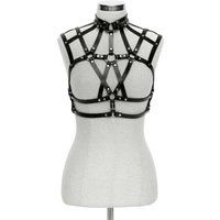 Elif Domanic Hecate Harnas Kinky Leren Lingerie Maat M