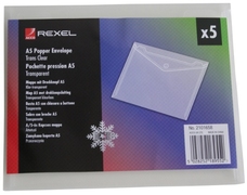 Rexel ICE Documentenvelop A5 Transparant (5)