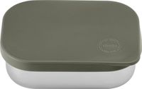 Aya & Ida Lunch Box - Opbergdoos - Brood - Lunch - Salade - RVS - Siliconen Deksel - 900ml - Tropical Green