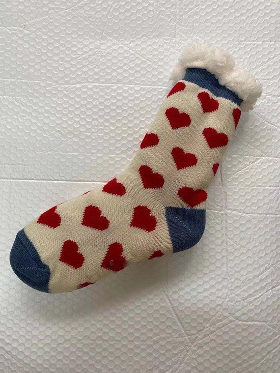 Winter sokken met fleece voering en anti-slip - Sinterklaas - Kerst - Unisex - One size