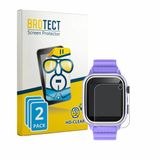 BROTECT - Screenprotector voor kaacly Kids Smartwatch 1.44" - Folie Beschermfolie transparant 2 Stuks