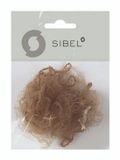 Sibel Nylon haarnetje kastanjebruin 2 stuks