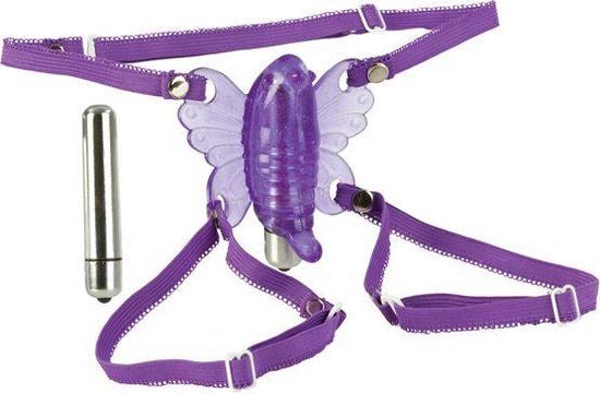 California Exotic Novelties Wire Venus Butterfly - Vibrerend Slipje - Paars