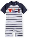 Minoti UV shirt kind gestreept jongens zwemshirt - met rits