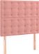 vidaXL Hoofdbord Roze Fluweel 90x5x118/128 cm