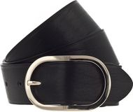 b.belt Riem Lorena Gold Ledergürtel W90 Schwarz Zwart