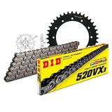 Kettingset DID Kettingset staal 520VX3 / 96 clipslot voor Honda XL S R 500 ccm Bj. 1979-1982