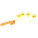 Jeu de pêche/attrape canards - orange - jeu de fête foraine - pour enfants - canards de bain - jouet de bain