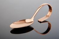 party APS RVS amuselepel "classic", koper-look, 12 cm