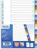 Favorit 400132466 indextab Alfabetische tabbladindex Polypropyleen (PP) Meerkleurig