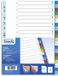 Favorit 400132466 indextab Alfabetische tabbladindex Polypropyleen (PP) Meerkleurig