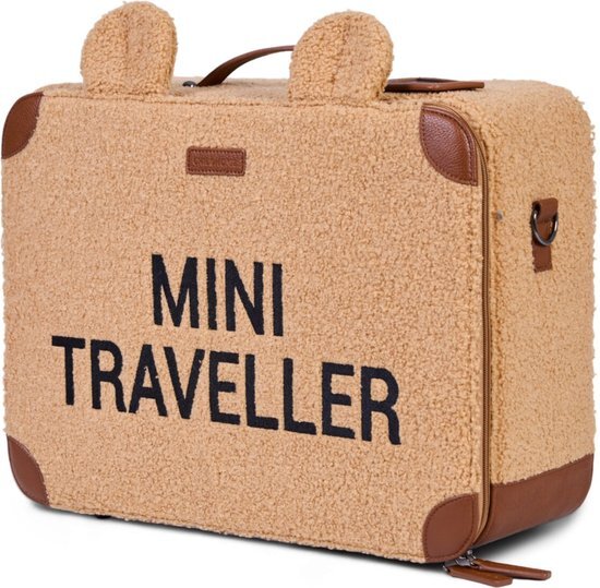 Childhome MINI TRAVELLER KINDERKOFFER Reiskoffer Teddy Beige