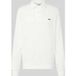 Lacoste Polo en maille coupe droite blanc, uni