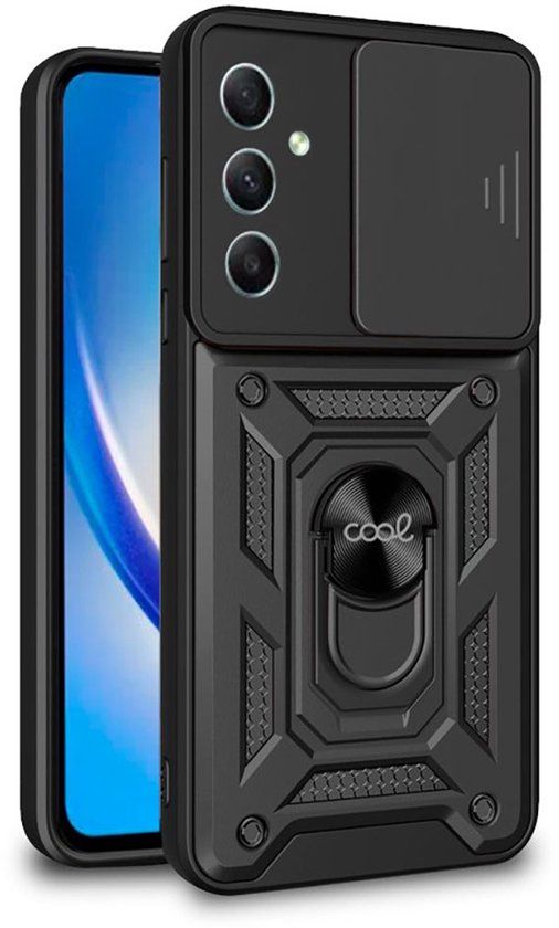 Cool Samsung A346 Galaxy A34 5g Hard Ring Telefoonhoesje Zwart