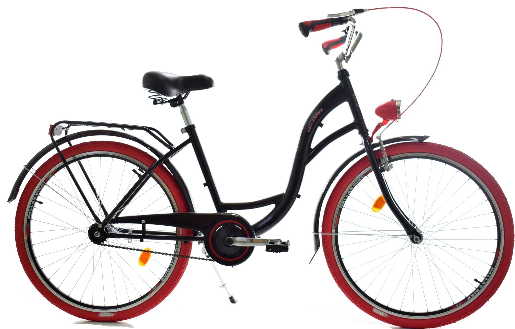 Viking Choice Meisjesfiets 26 inch stevig model rood met zwart van Dallas Bike
