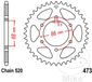 JT-prockets Couronne 37Z PAS 520 Diamètre Intérieur 068 Entraxe Fixation 086