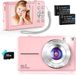 Merkloos Digitale Camera - Kindercamera Fotocamera - Beginners Vriendelijk - 44MP HD Video Dual Batterijen
