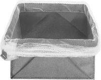 Metaltex Opbergmand Opvouwbaar 18 X 18 Cm Polyester Grijs/wit